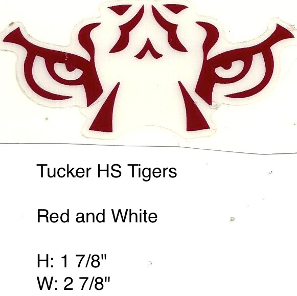 Tucker Tigers HS (GA) maroon and clear eyes